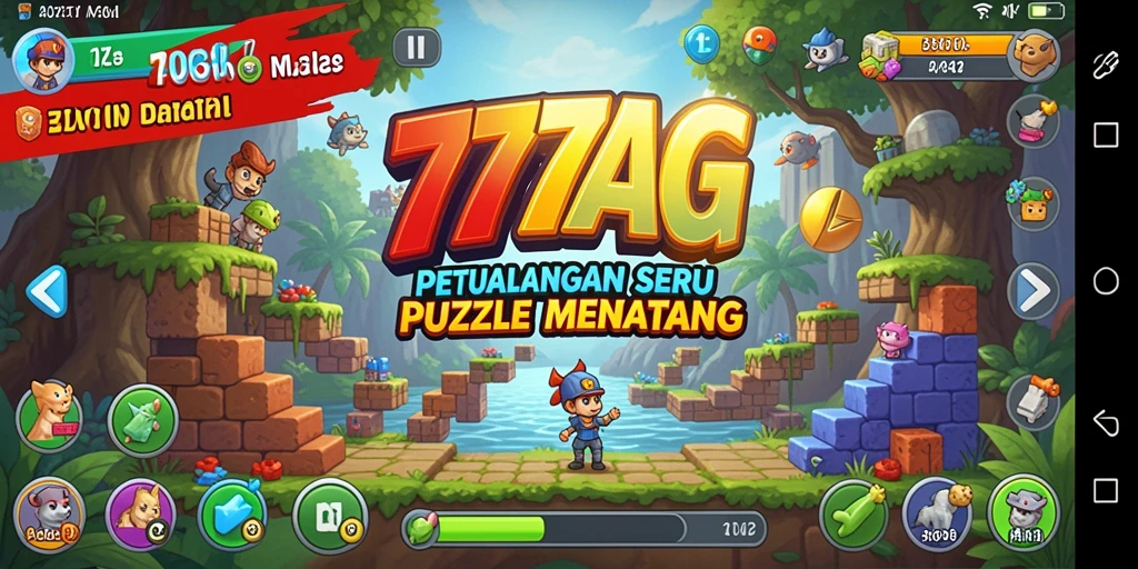 Tampilan gameplay seru dari game Puzzle 777AG.