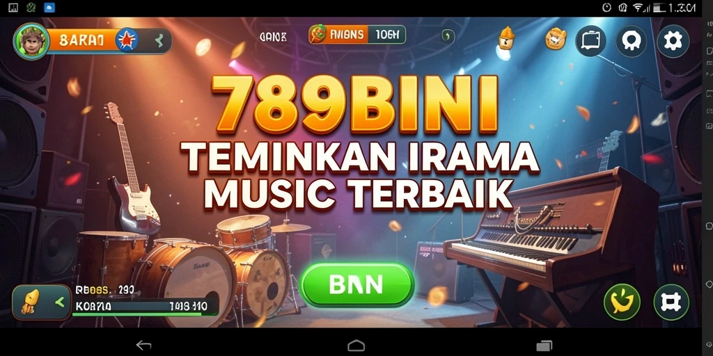 Tampilan gameplay 789BNI yang menarik dengan berbagai pilihan musik.