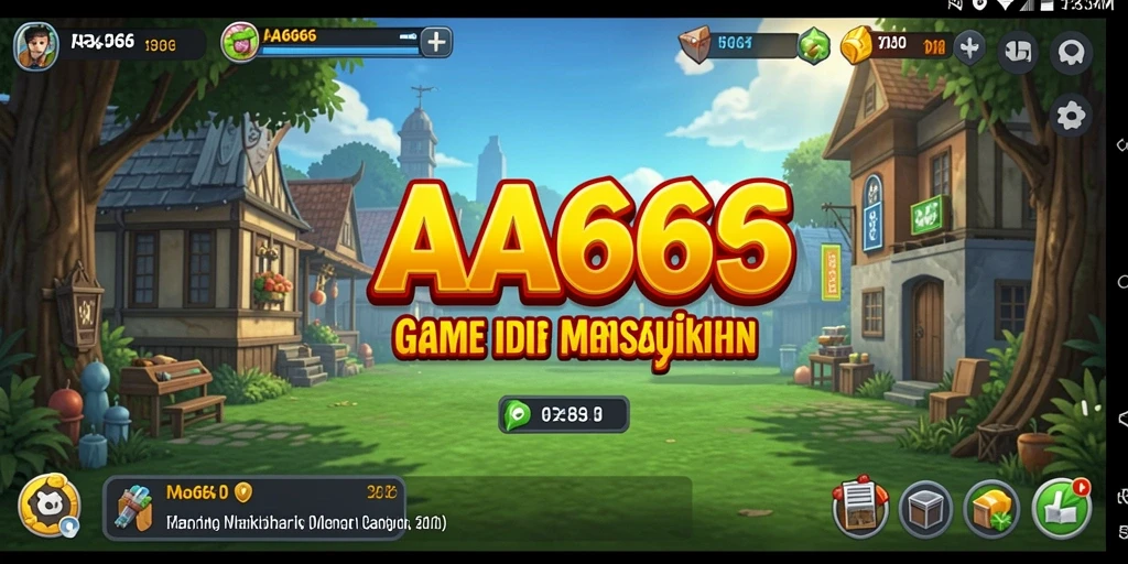 Tampilan gameplay AA666 yang menarik saat mengelola sumber daya.
