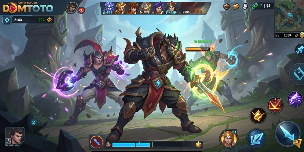 Tampilan gameplay seru dan strategis di DOMTOTO.