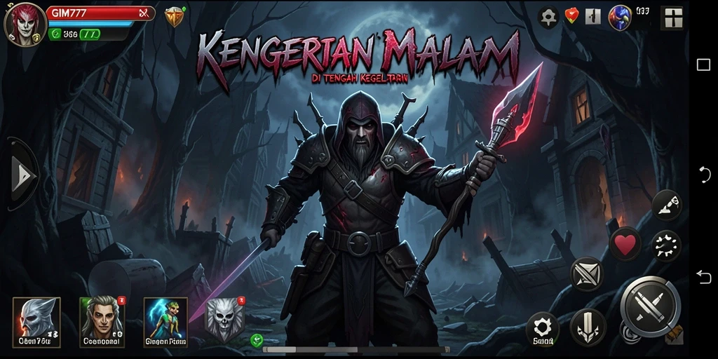 Tampilan menakutkan dalam gameplay GIM777 yang mendebarkan.