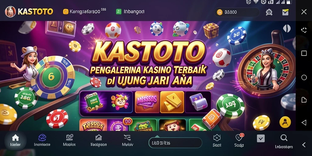 Screenshot utama KASTOTO menampilkan gameplay Kasino yang seru dan interaktif.