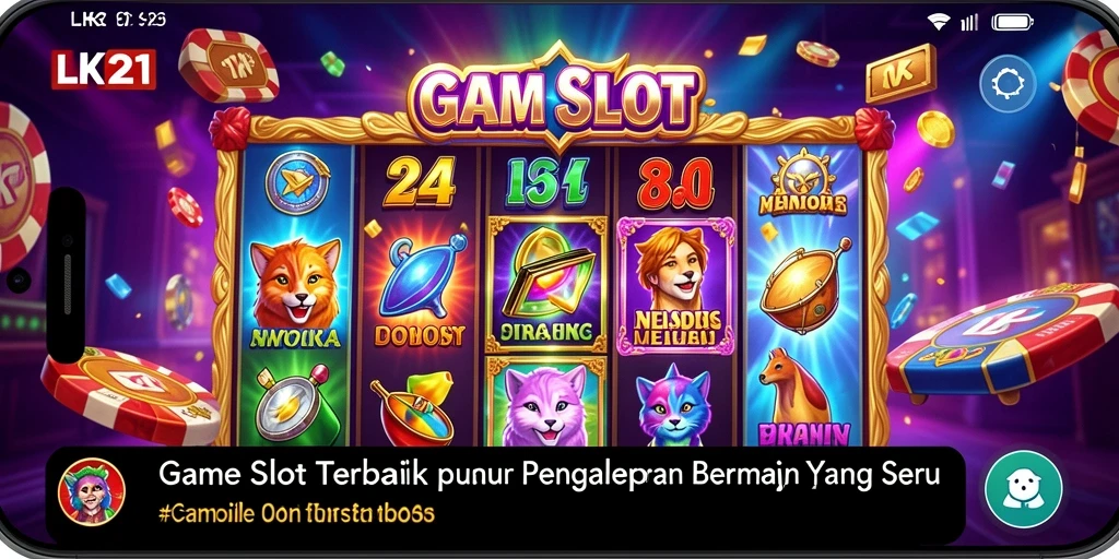 Screenshot menampilkan gameplay menarik dari LK21 di kategori Slot.