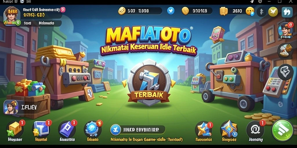 Tangkapan layar gameplay MAFIATOTO dengan elemen Idle yang menarik.